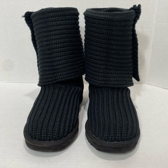 Mark Stone whistler knit GENUINE SHEEPSKIN cardy ugg boots Ladies 8 1/2 - Picture 7 of 9